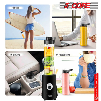 5Core Portable Personal Blender for Kitchen 20Oz Capacity 160W Smoothie Maker Blenders