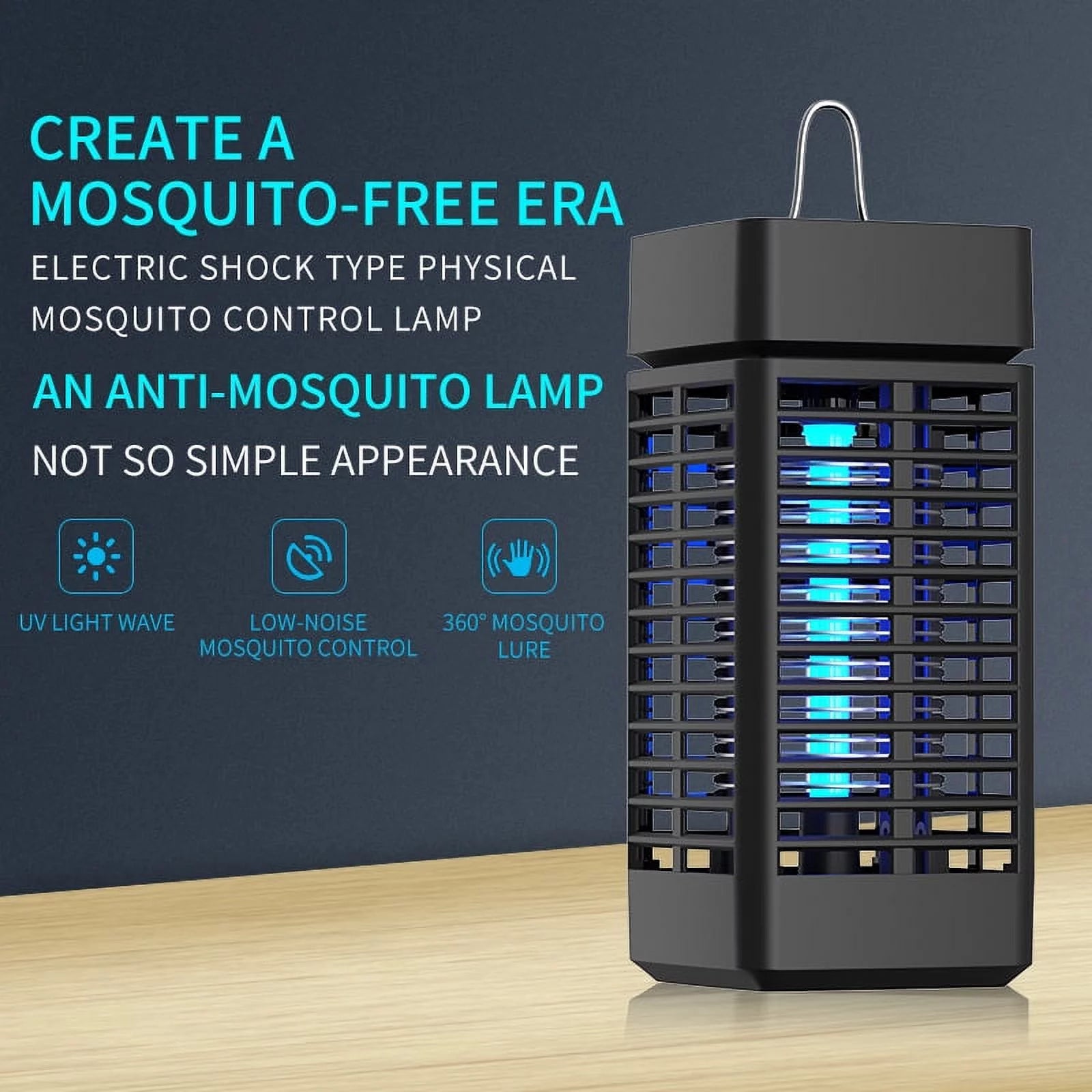 Bug Zapper, 4000V High Powered Electric Mosquito Zapper, Fly Trap for Indoor and Outdoor, Waterproof Mosquito Killer with 15W Mosquito Light Bulb for Home, Bedroom, Kitchen, Office, Backyard