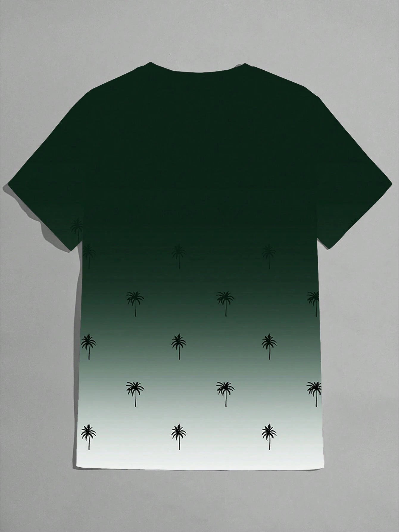 Manfinity Homme Men'S Gradient Coconut Tree Printed Short Sleeve T-Shirt