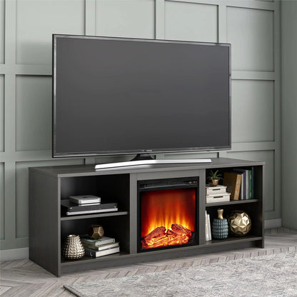 Fireplace TV Stand for Tvs up to 65", Espresso