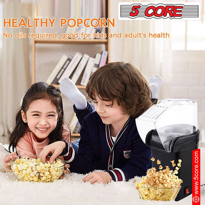 5Core Popcorn Machine 16 Cup Hot Air Popper Mini Portable Electric Pop Corn Maker