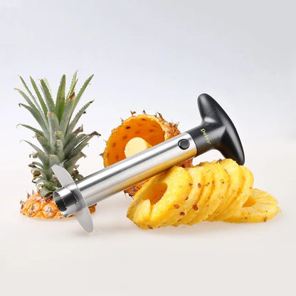 Pro Pineapple Corer — 2 in 1 Stainless Steel Pineapple Cutter Tool & Corer Tool Kitchen - Pineapple Corer and Slicer Tool - Fruit Cutter Tool, Pineapple Slicer and Corer - Dishwasher Safe